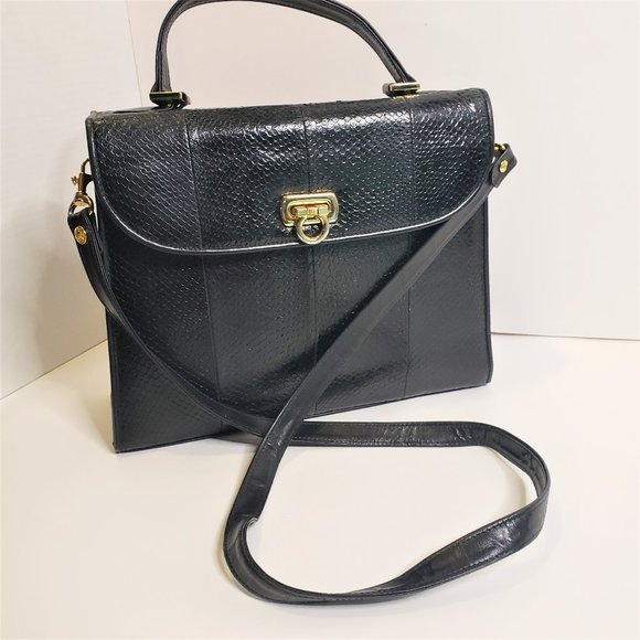 Handbags - 90s/00s Unusual Retro Design Salmon Fish Leather Handbag